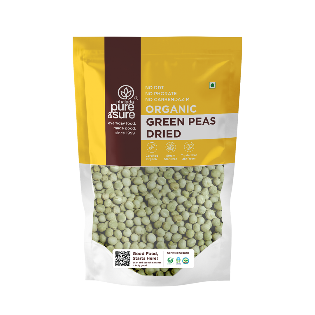 Organic Green Peas Dried-500Gms