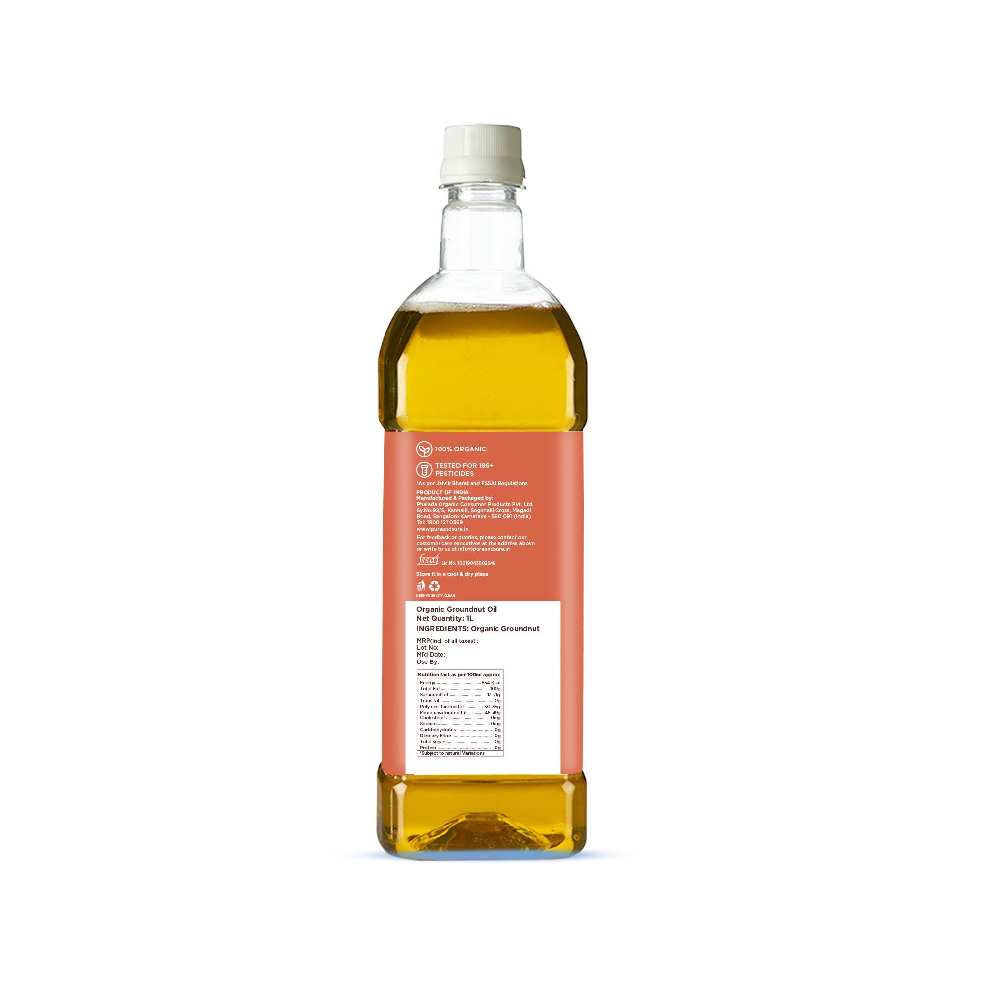 Organic Groundnut Oil-1ltr