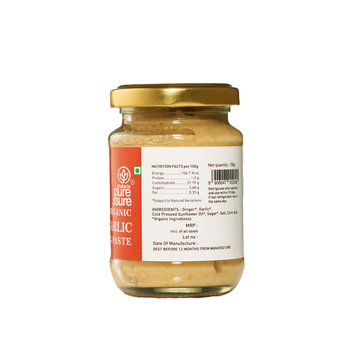Organic Ginger Garlic Paste (150g)