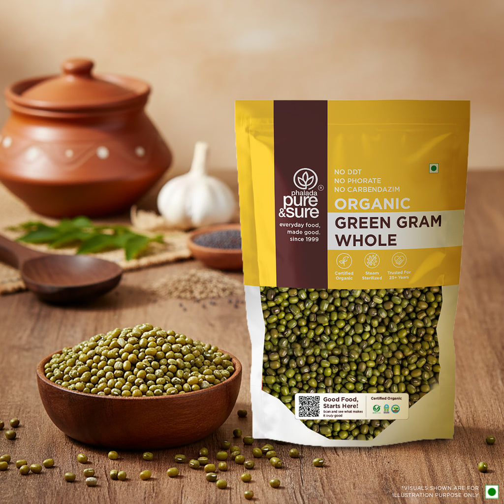 Organic Green Gram Whole-500Gms 10
