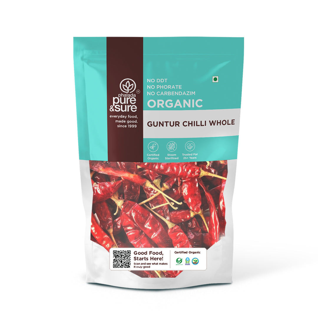 Organic Guntur Chilly Whole-100Gms