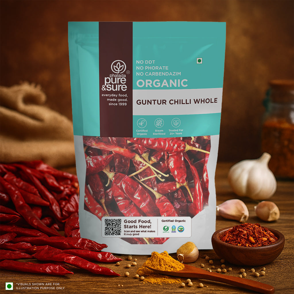 Organic Guntur Chilly Whole-100Gms 9