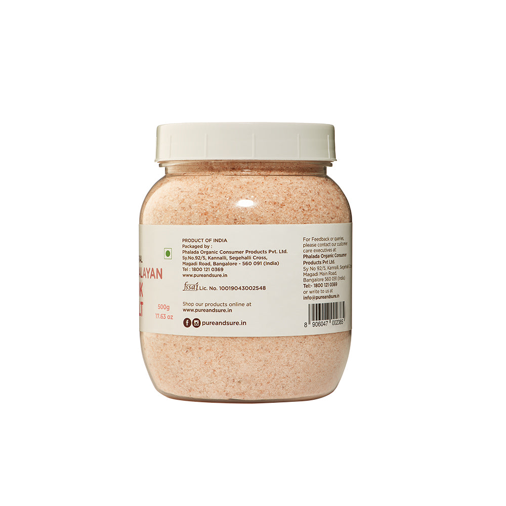 Organic Natural Himalaya Pink Salt  in pouch-500g