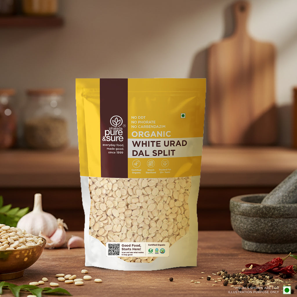 Organic White Urad Dal Split-500Gms 10