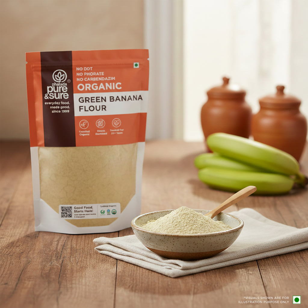 Organic Green Banana Flour 500Gms 9