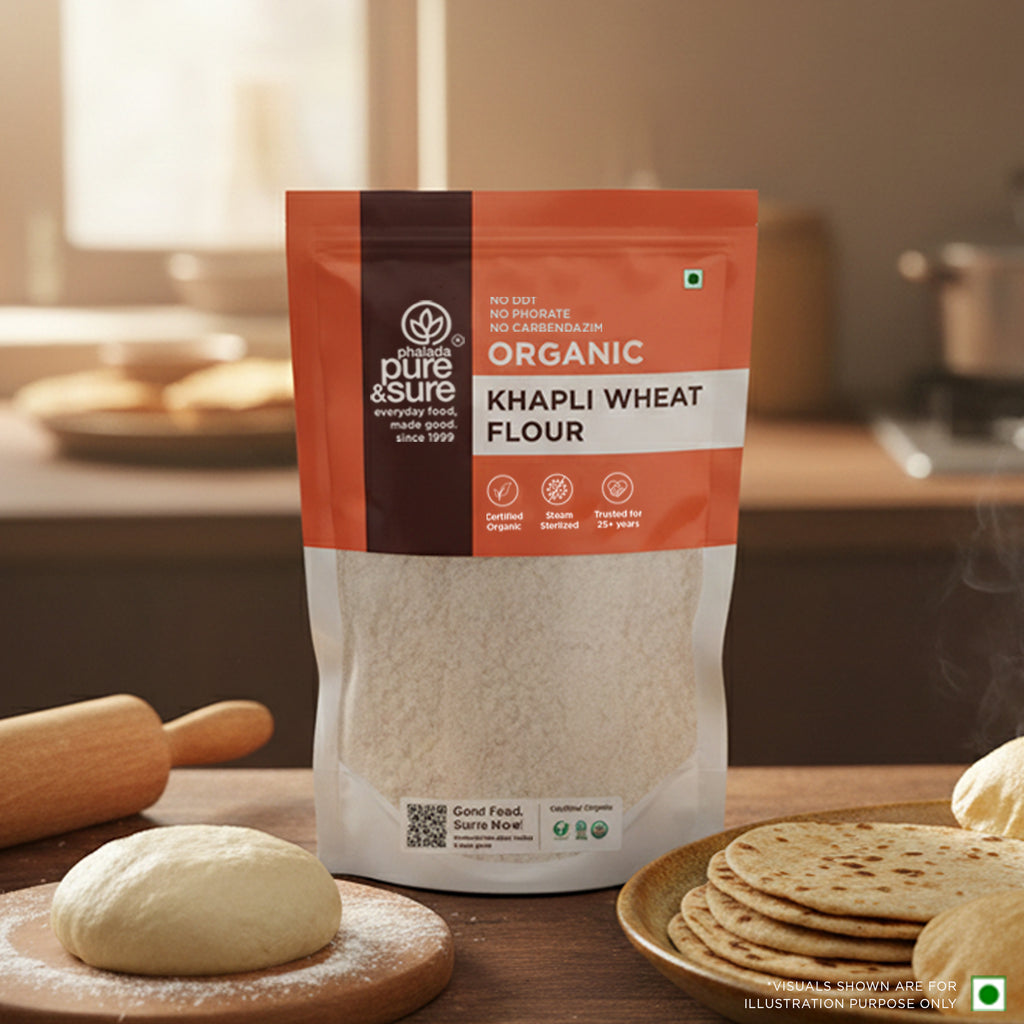 Organic Khapli Wheat Flour - 1kg 10