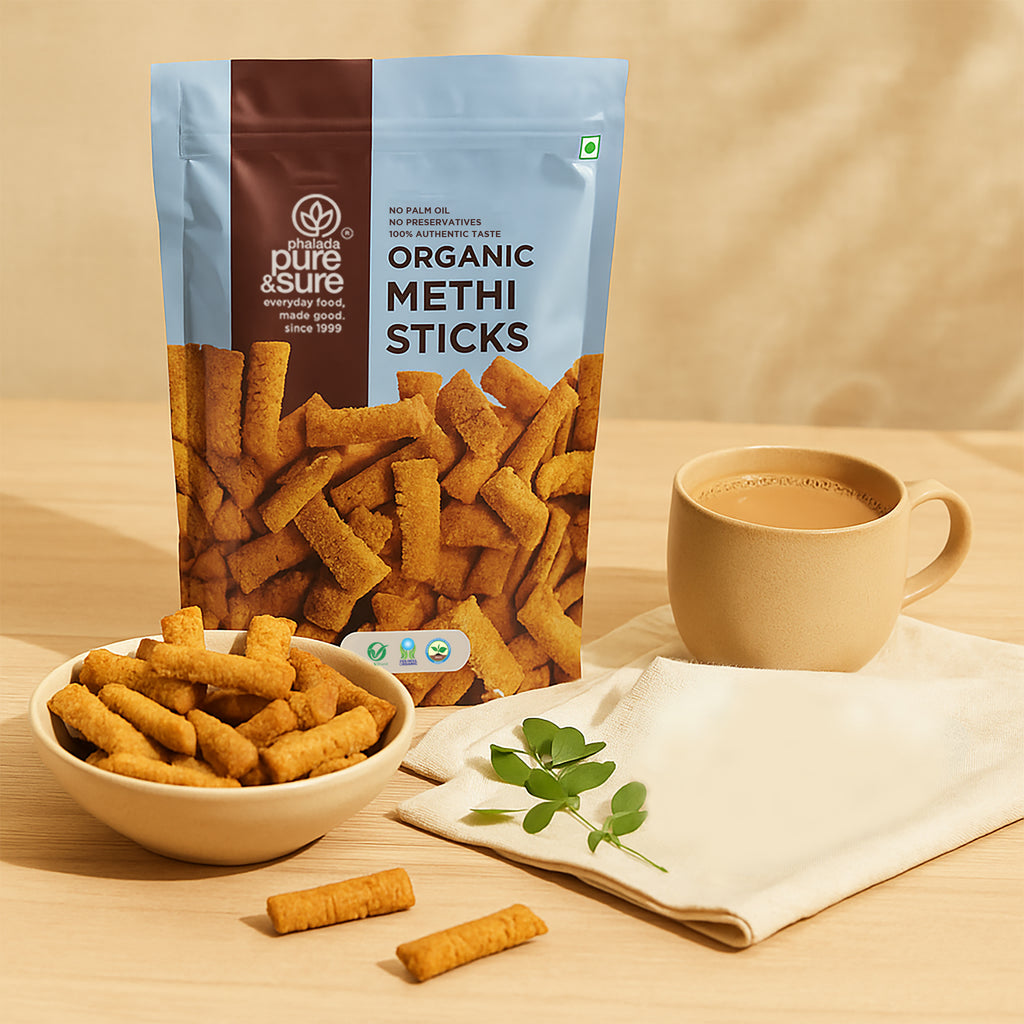 Organic Methi Sticks 120Gms 10