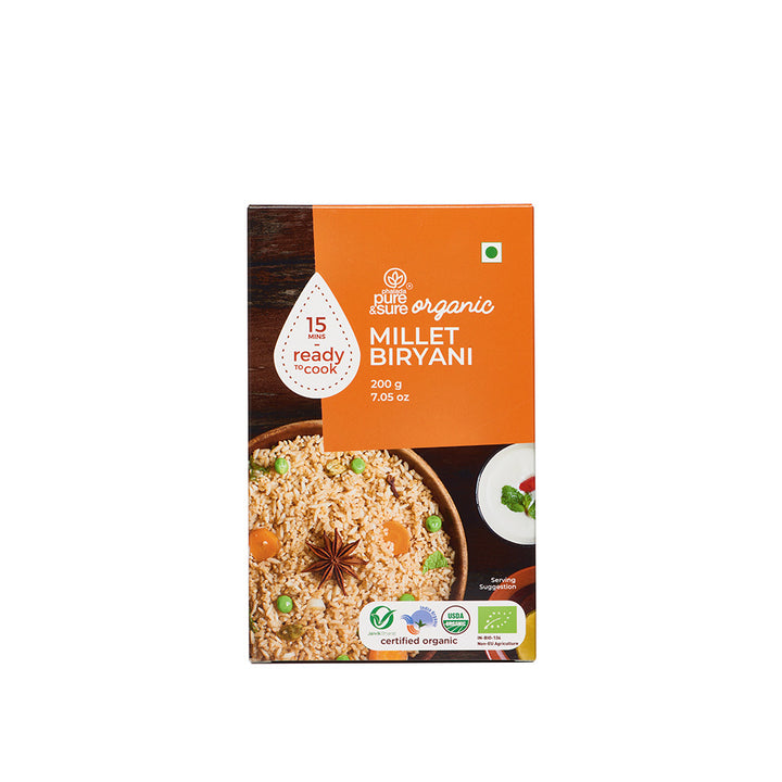 Phalada Pure and Sure Organic Millet biriyani front