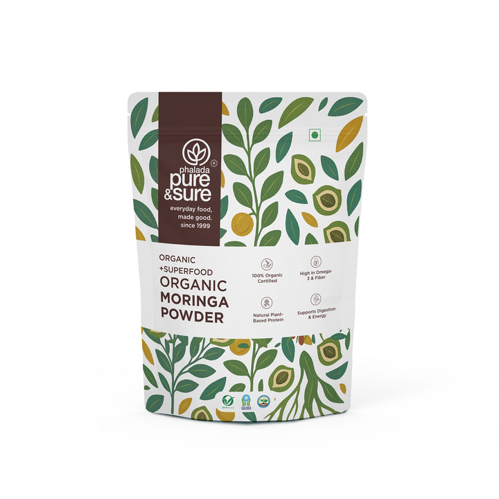 Phalada Pure and Sure Organic Moringa Powder Front