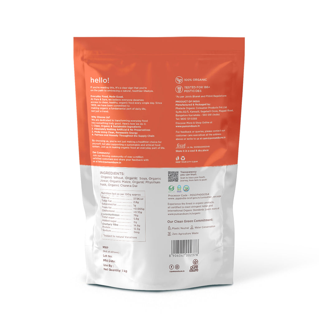 Organic Multigrain Flour -1kg 2