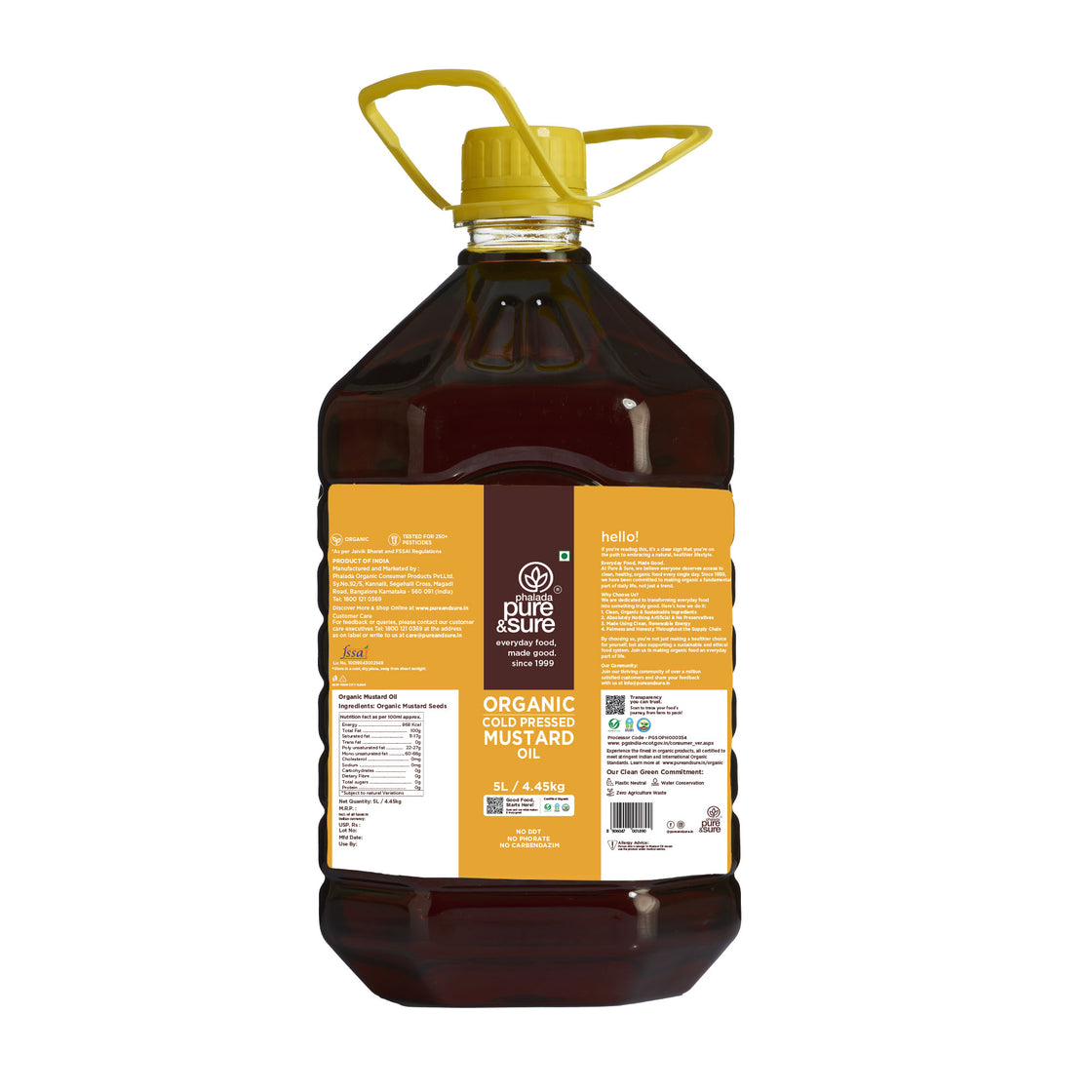Organic Mustard Oil-5 Ltr