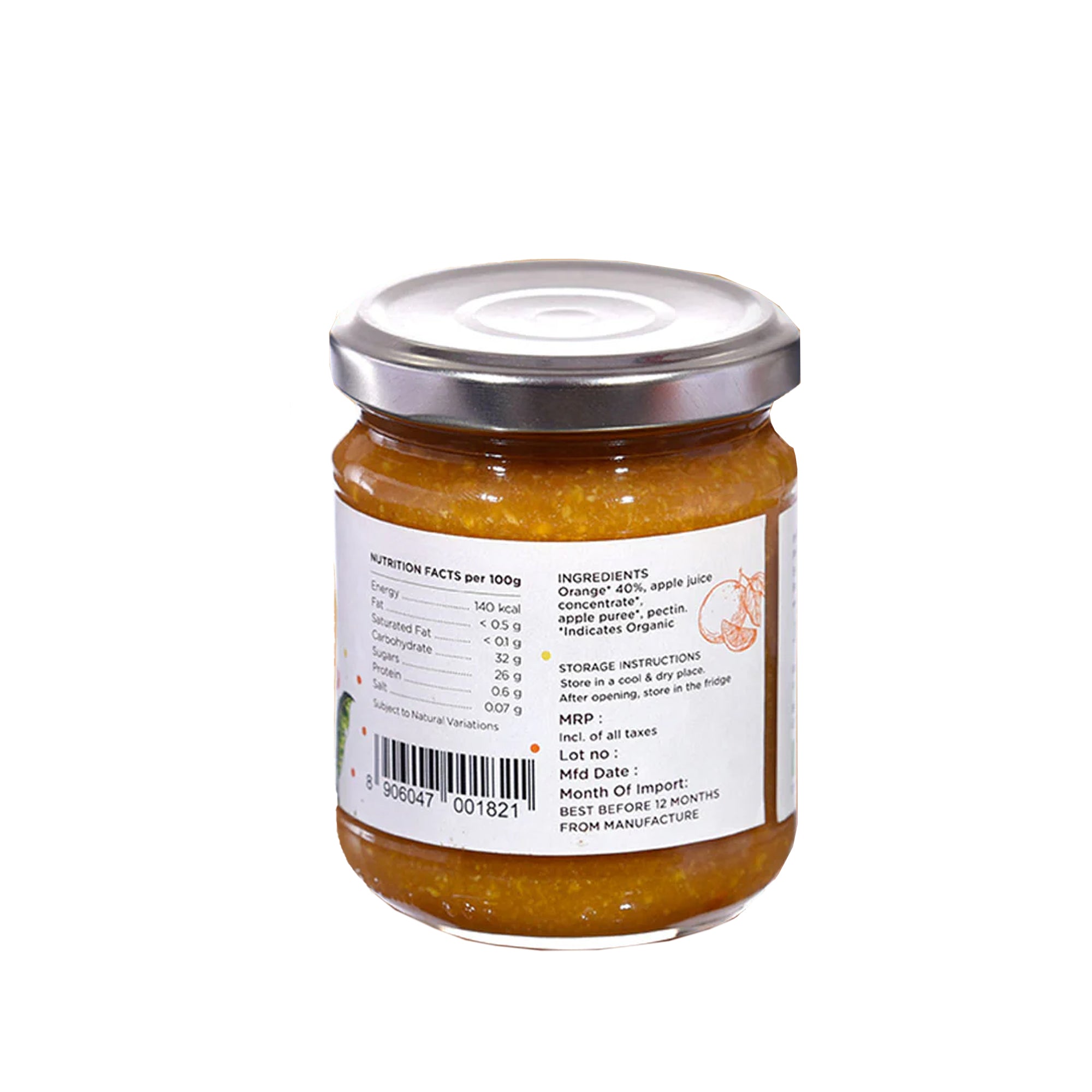 Organic Orange Jam-210g