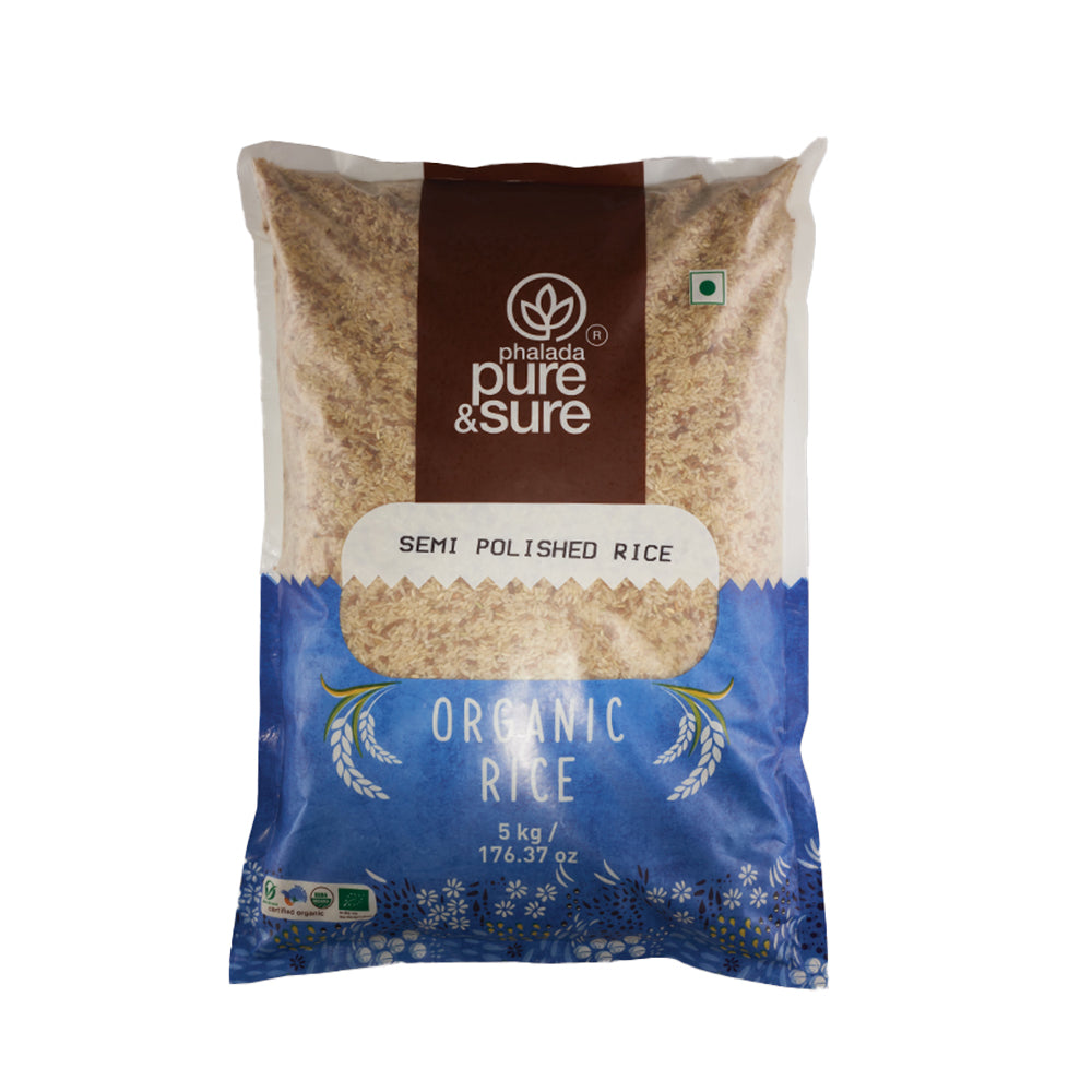 Organic Semi Polished Rice-5kg