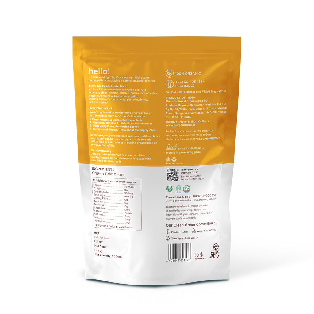 Organic Palm Sugar -500Gms 2