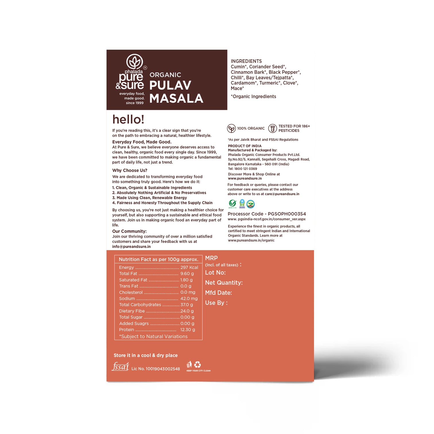 Organic Pulav Masala-100Gms 2