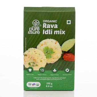 Organic Rava Idli Instant Mix 250 g