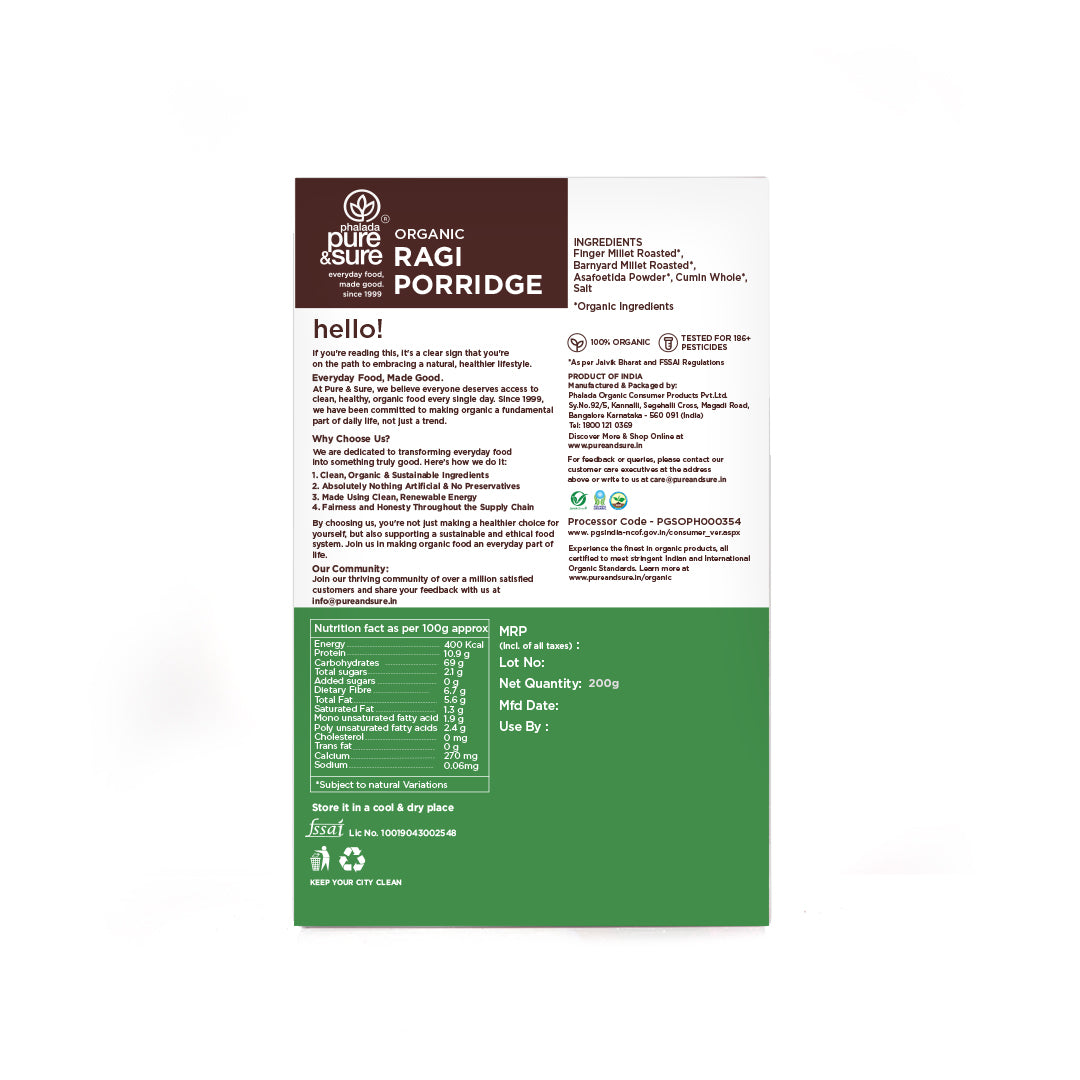Organic Ragi Porridge-200Gms 2