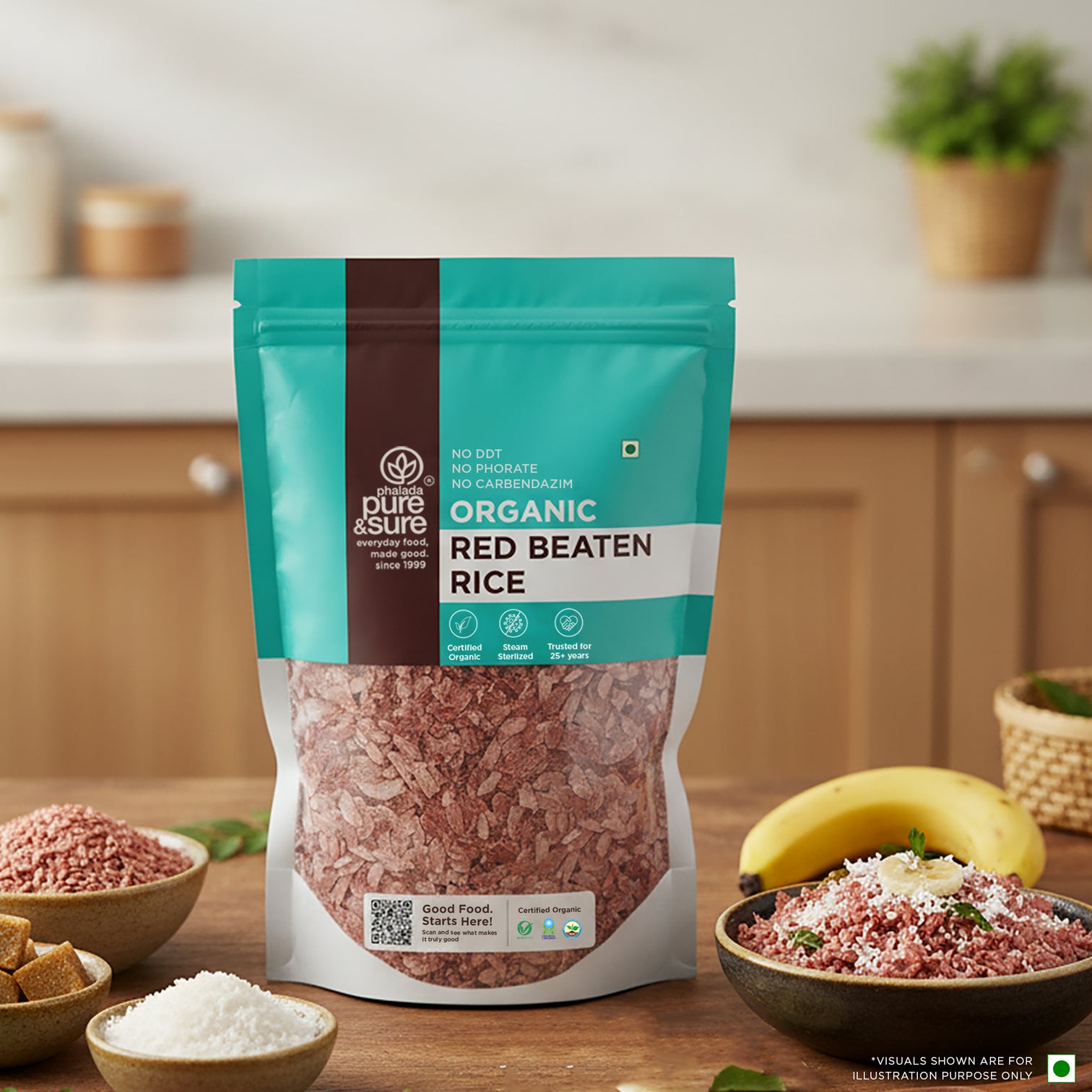 Organic Red Beaten Rice-500Gms 6