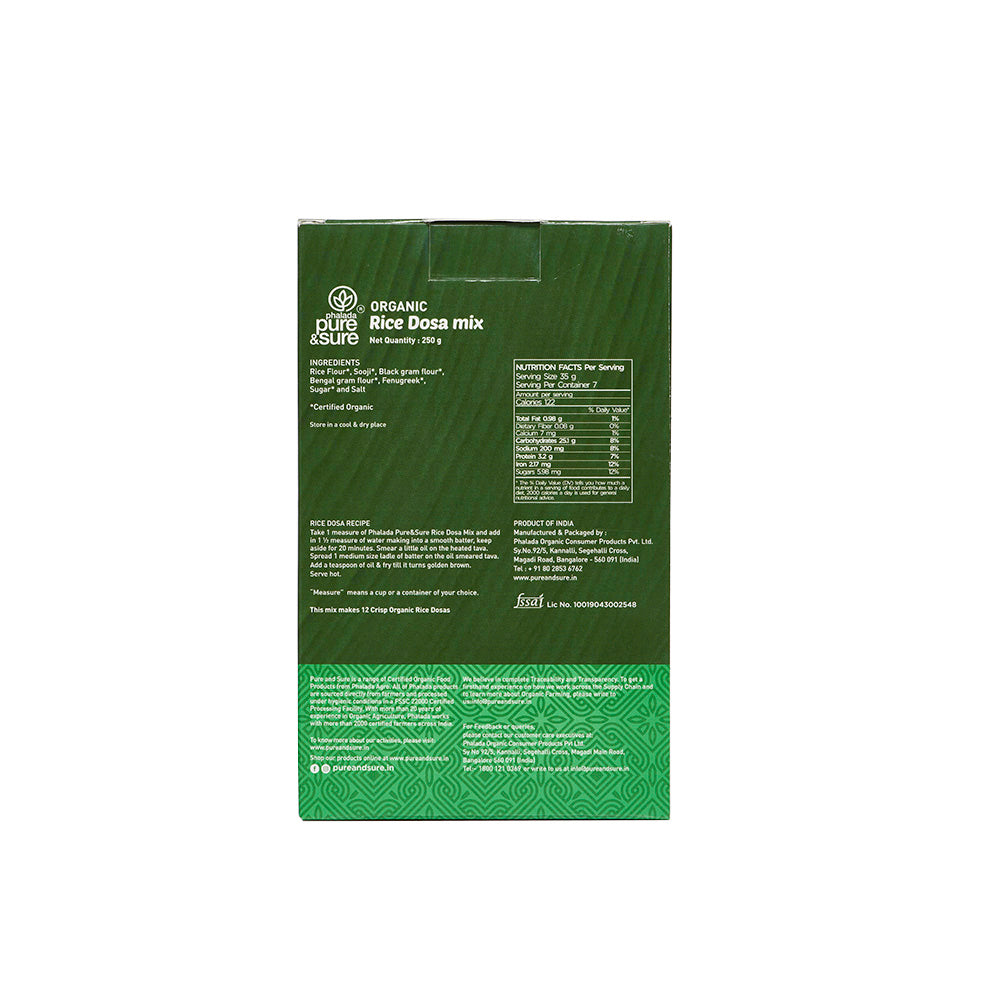 Organic Rice Dosa Mix-250Gms 3