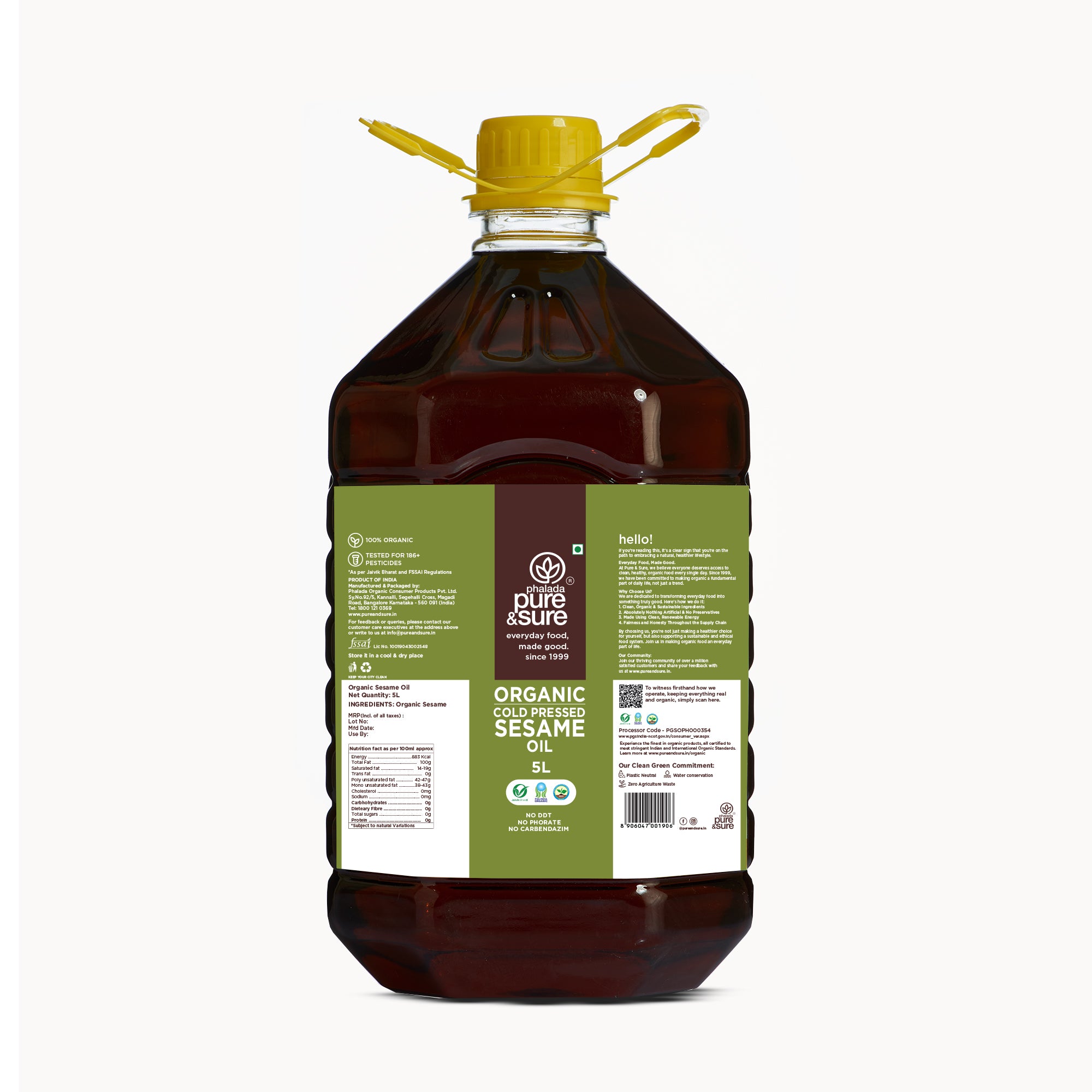 Organic Sesame Oil - 5L