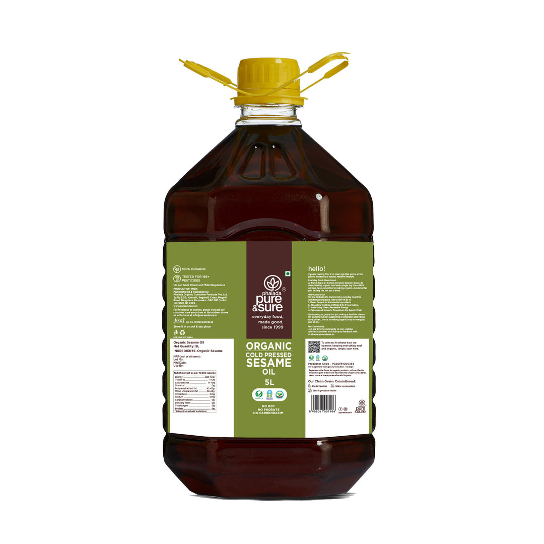 Organic Sesame Oil 5 Ltr