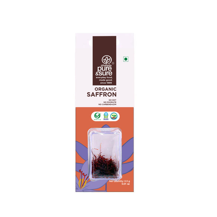 Phalada Pure and sure- Organic Saffron Front