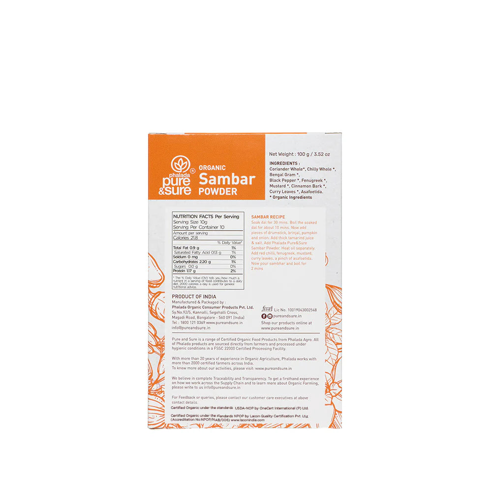 Organic Sambar Powder-100g