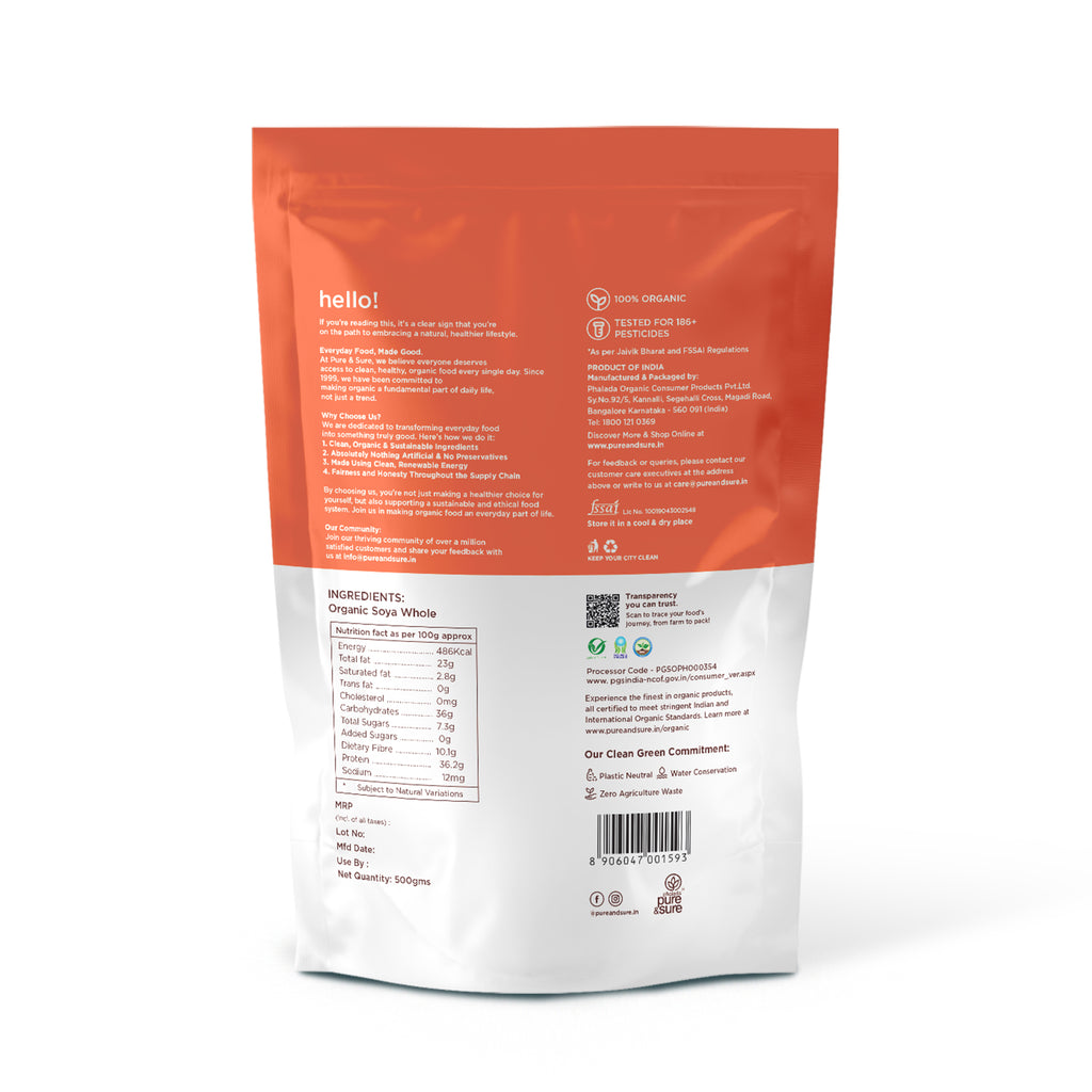 Organic Soya Flour-500Gms 2