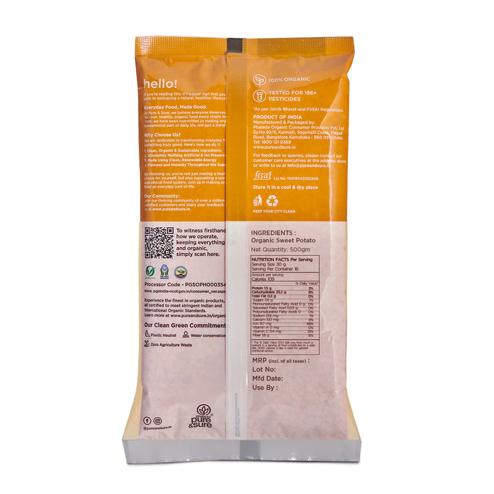Sweet Potato flour back