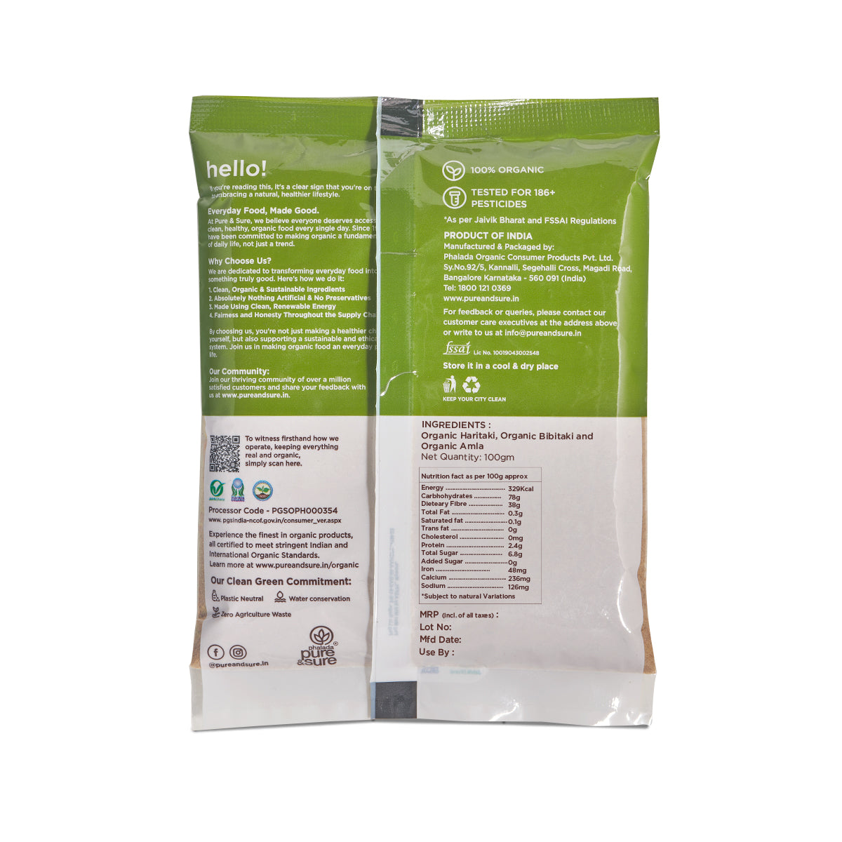 Organic Tripahala Powder-100g