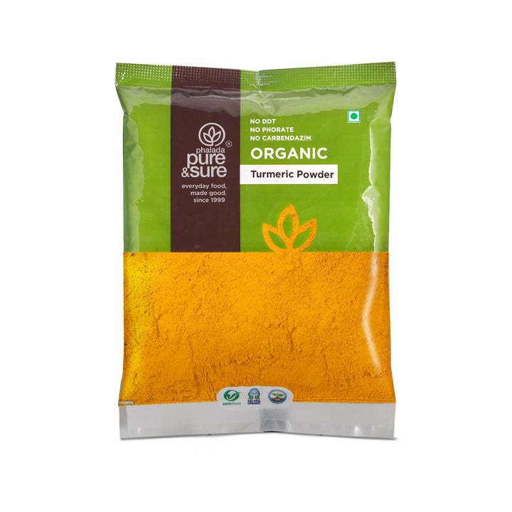 Phalada Pure and sure- Organic Turmeric Powder Front