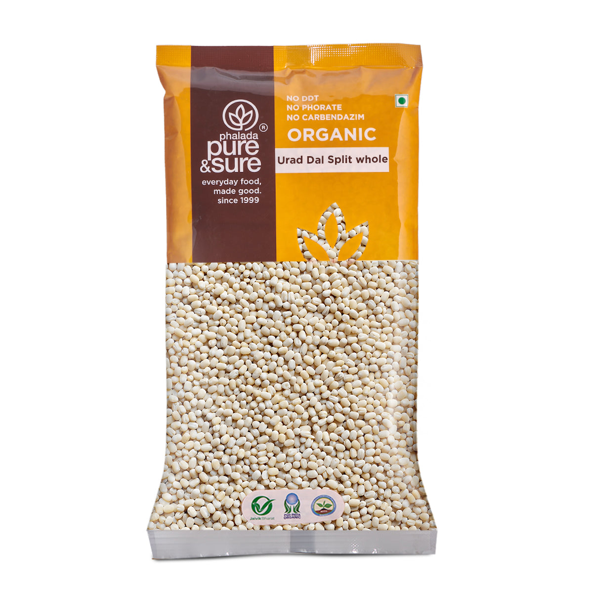 Organic Urad Dal Split Whole - 500g