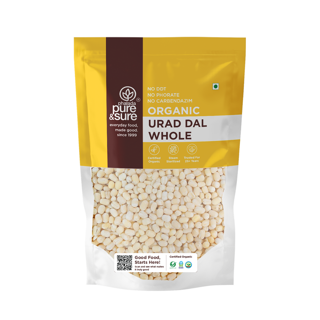 Organic White Urad Dal Whole-500Gms