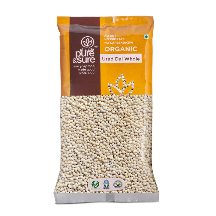 Phalada Pure and sure Organic White urad dal whole front