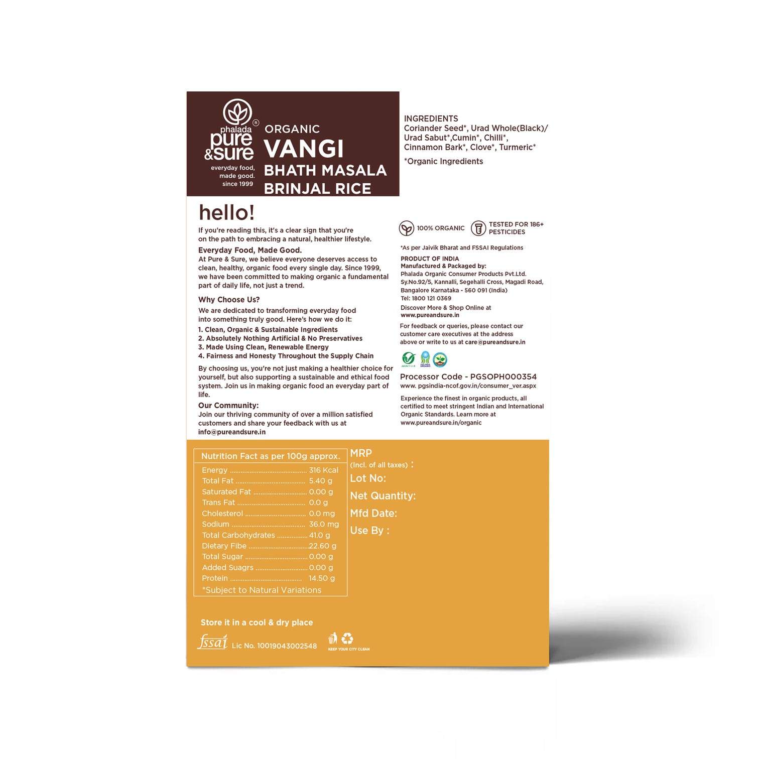 Organic Vangibath Mix-100Gms 2