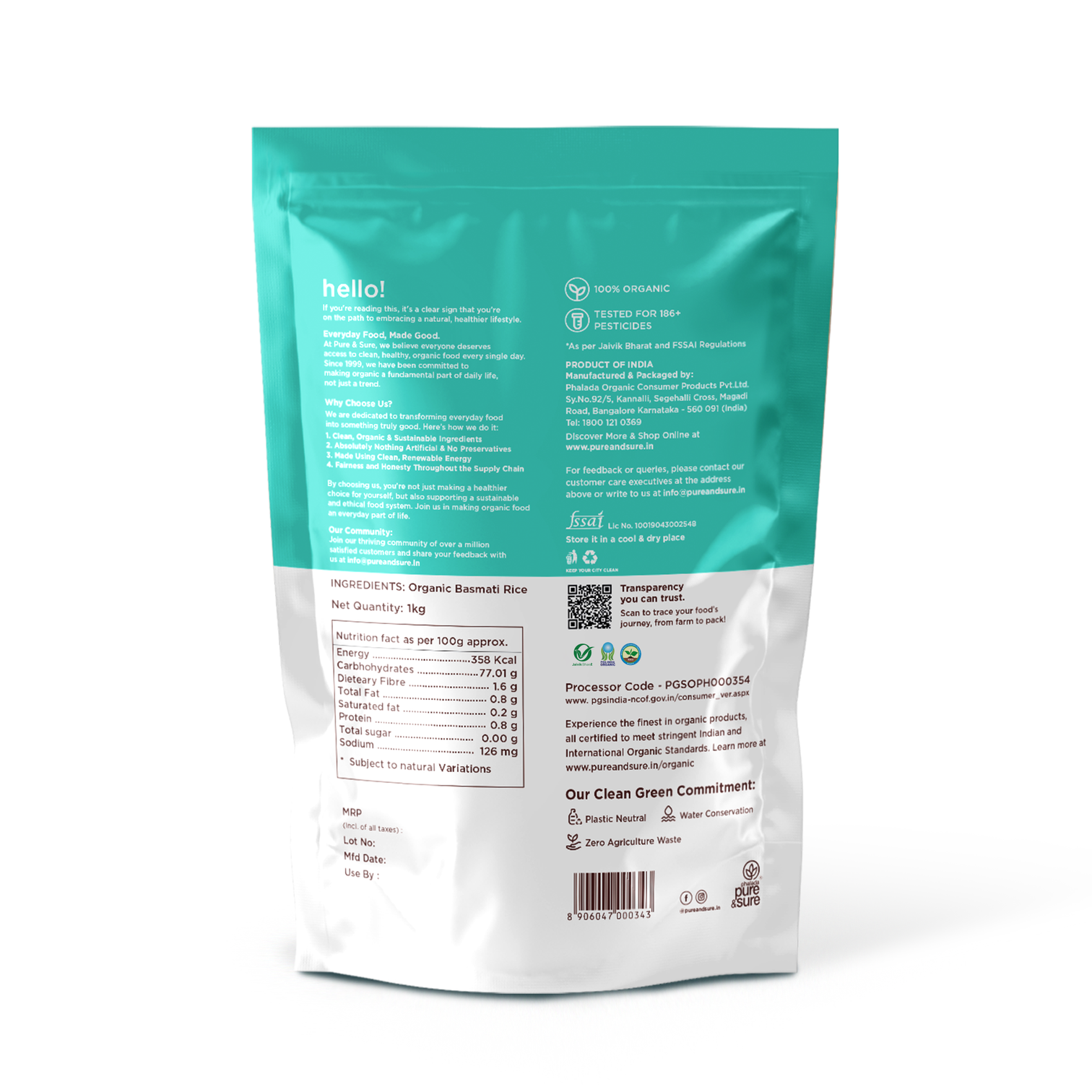 Organic Basmati Rice-1kg 2