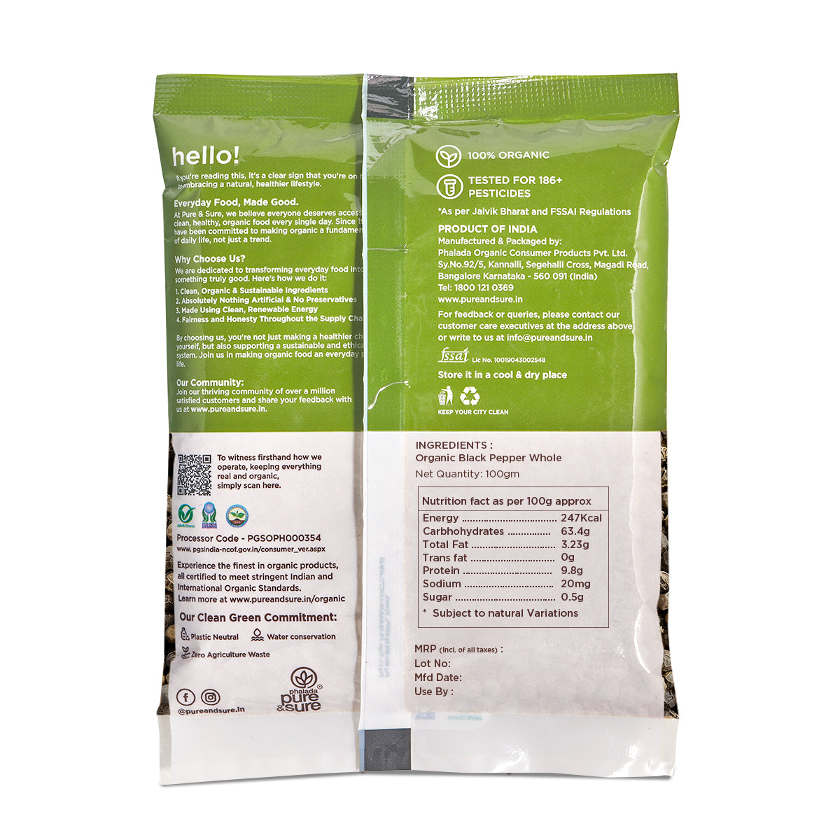 Organic Black Pepper Whole-100Gms 2