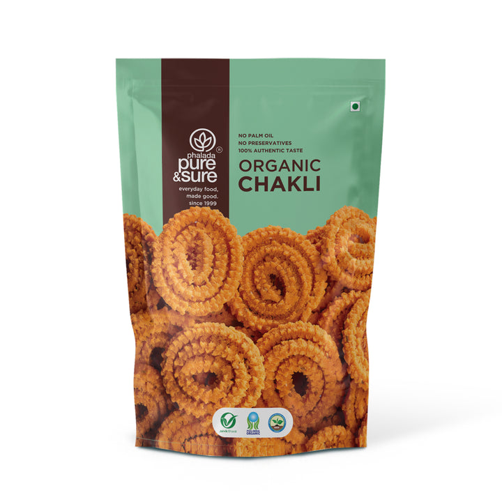 Phalada Pure and sure- Organic Chakli Front