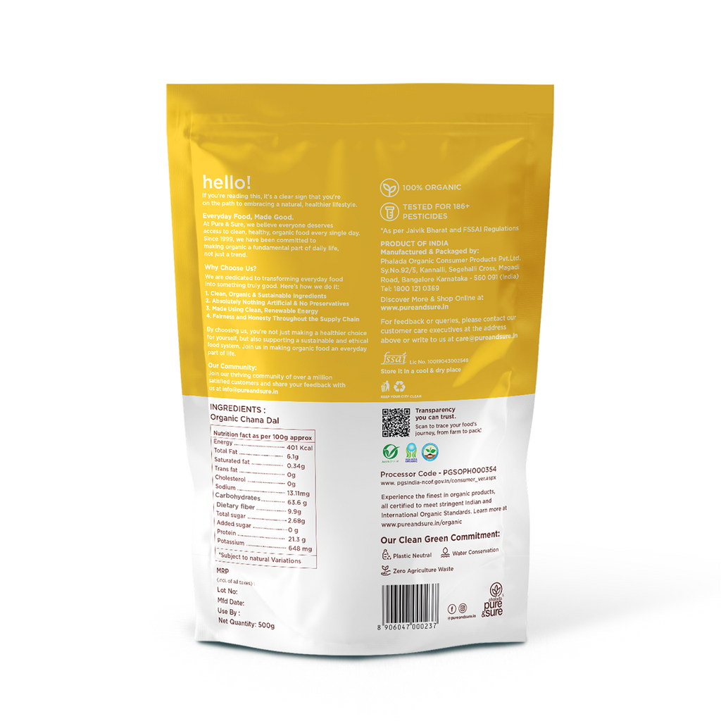 Organic Chana Dal-500Gms 2
