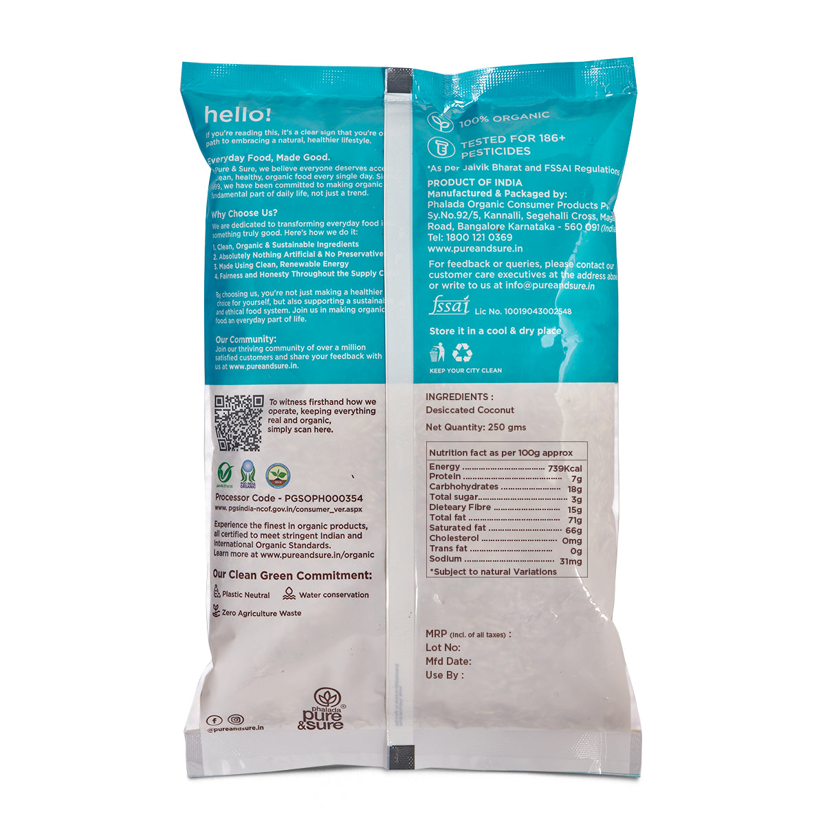 Organic Desiccated Coconut Powder