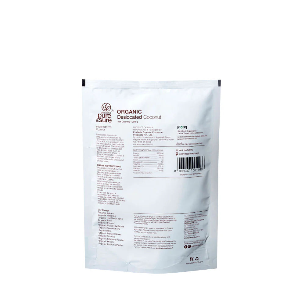 Organic Desiccated Coconut Powder-250g