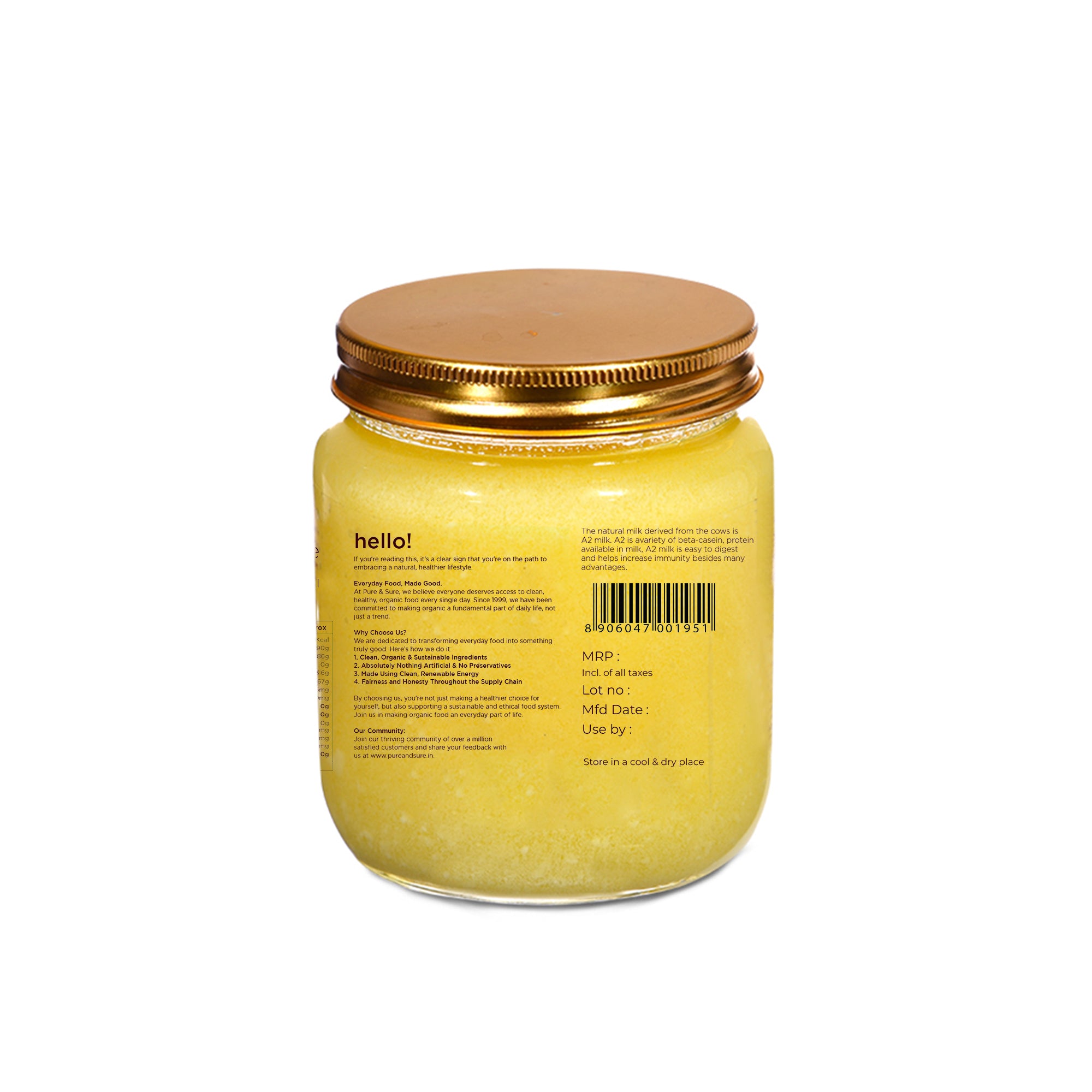 Organic Desi Ghee-500ml