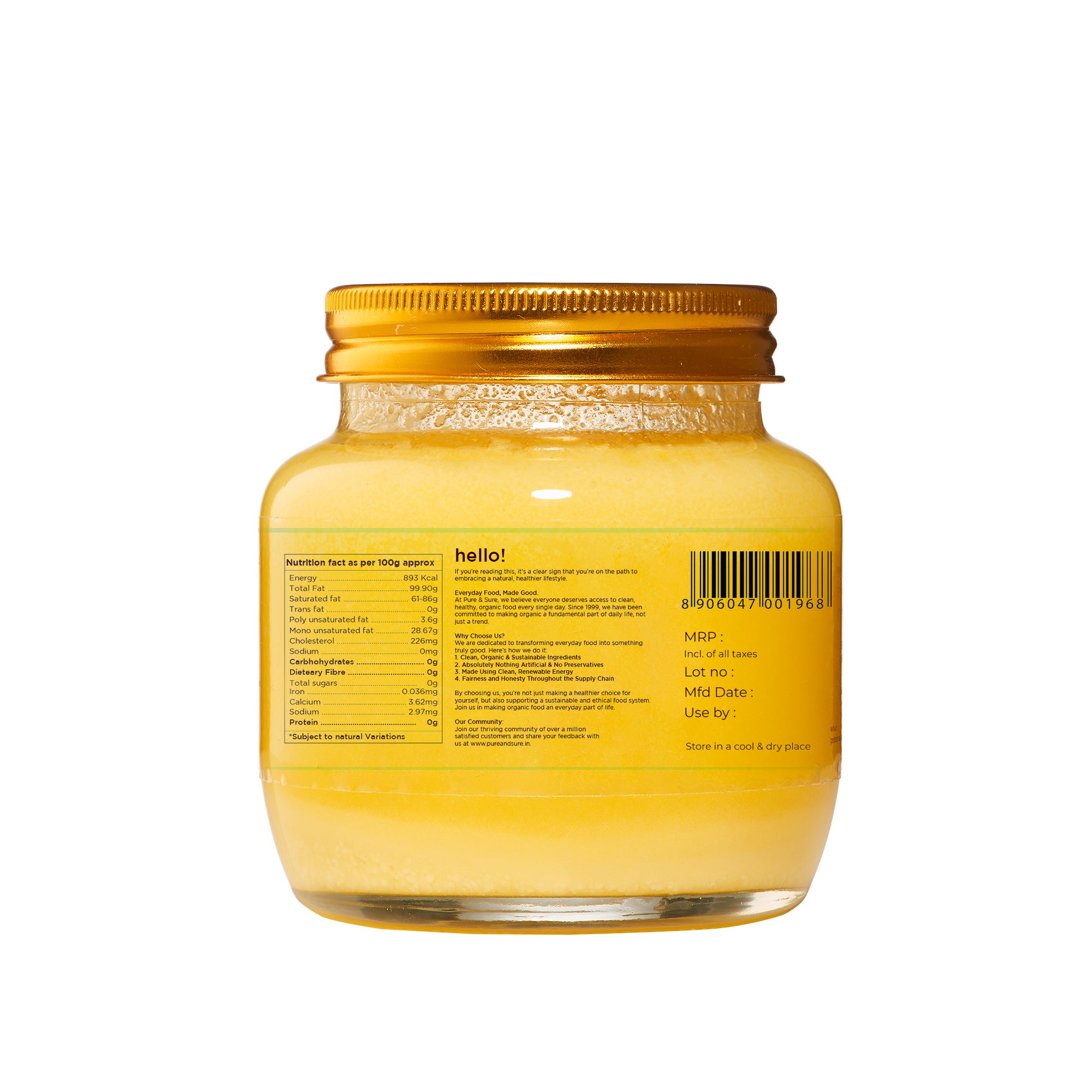 Organic Desi Ghee-250ml