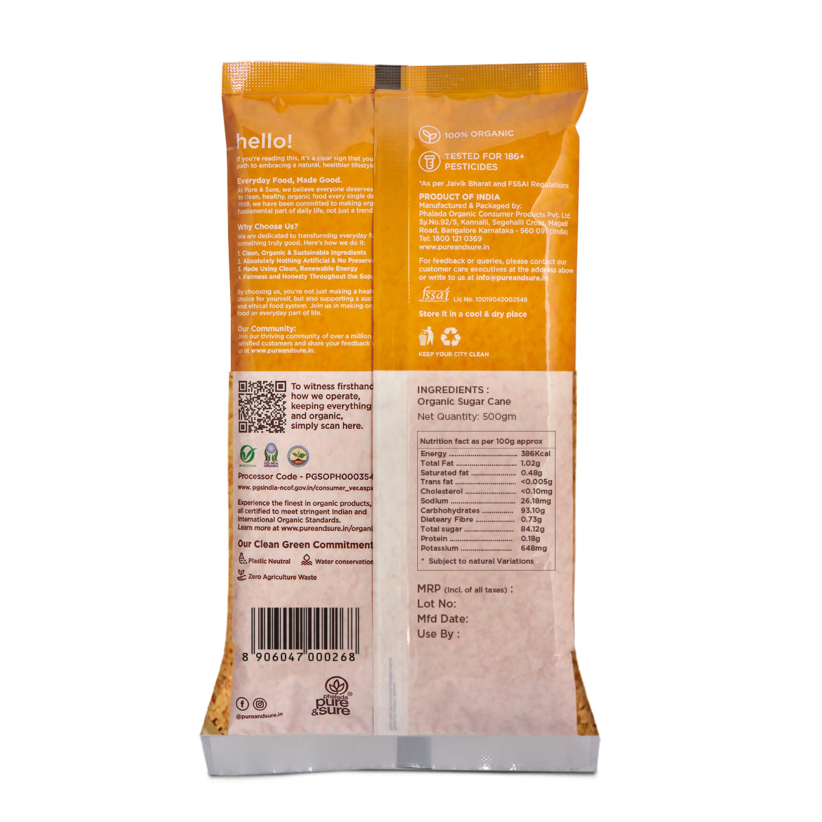 Organic Jaggery Powder-500g