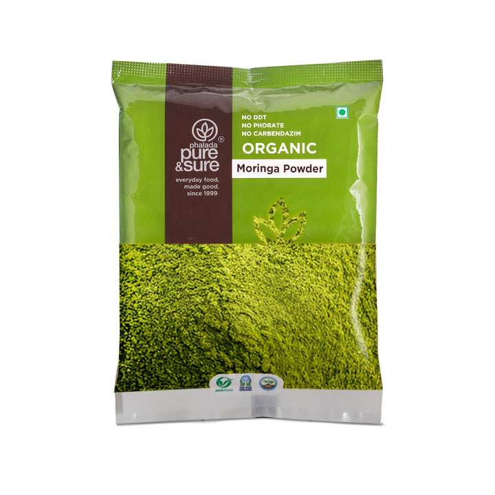Phalada Pure and sure- Organic Moringa powder Front