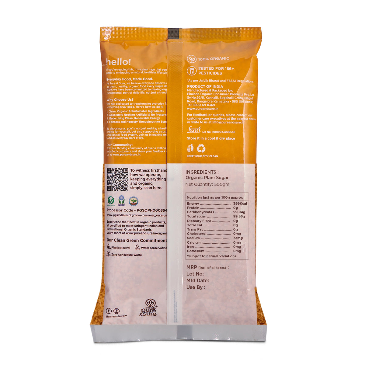 Organic Palm Sugar -500g