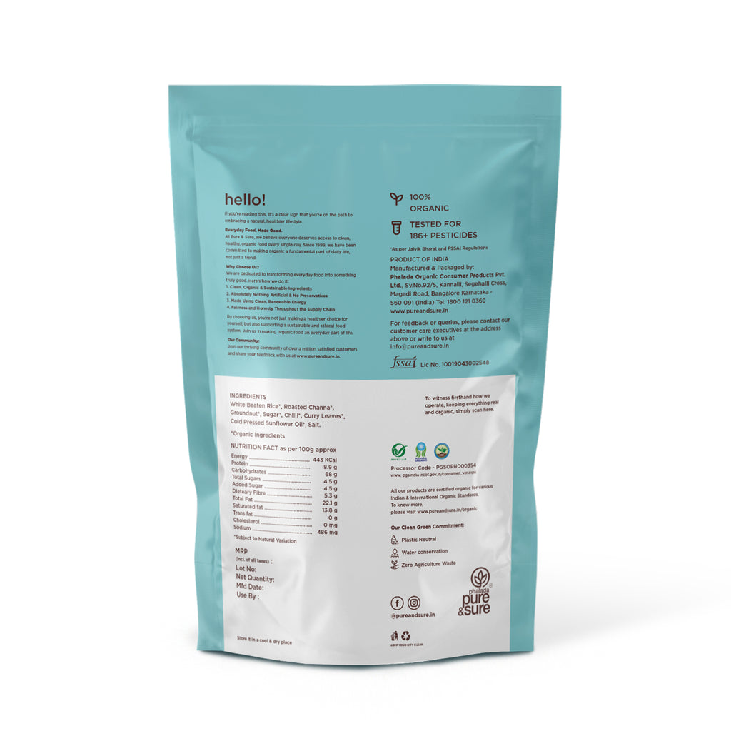 Organic Sweet & Salt Chiwda 100Gms 2