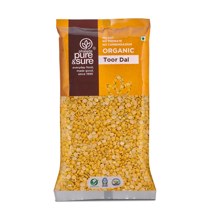Phalada Pure and Sure Organic Toor Dal 500g Front