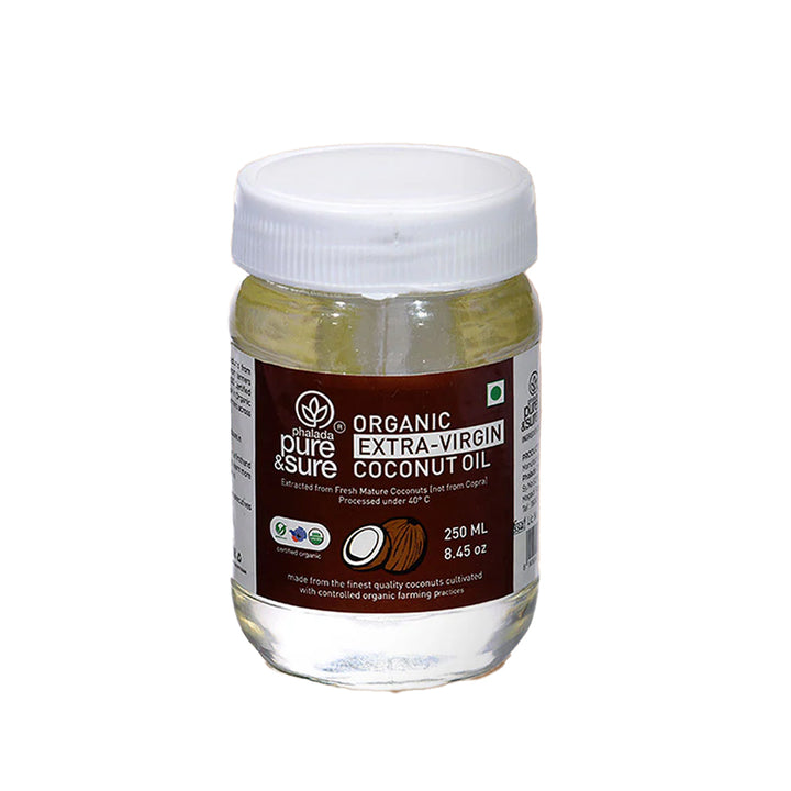 Phalada Pure and Sure Organic Extra virgin Coconut oil Front