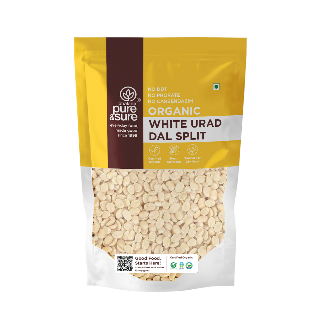Organic White Urad Dal Split-500Gms